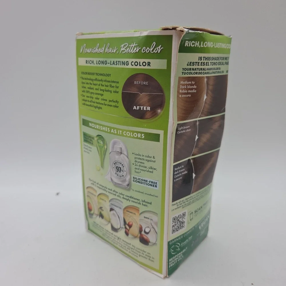 Lot Of 5 Garnier Hair Color Nutrisse Coloring Creme Hair Color #63 Light Brown
